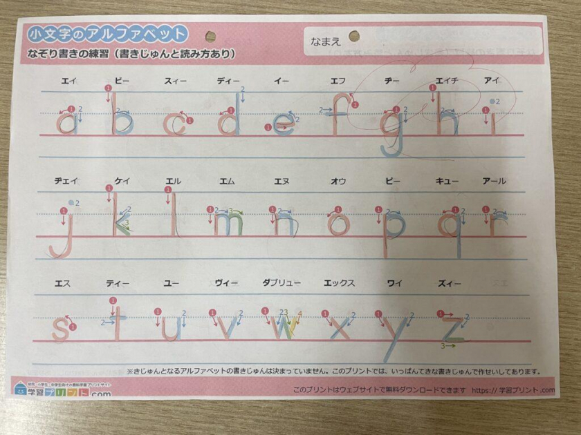 うぇるふぇあアカデミー今里 アルファベットのお勉強 児童向け施設ブログ 障害者ドットコム